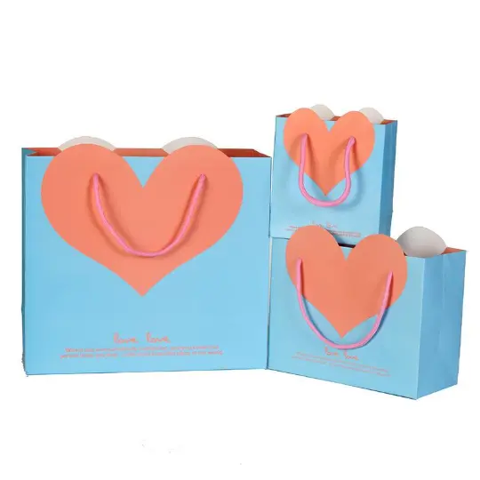 Heart Paper Bags 