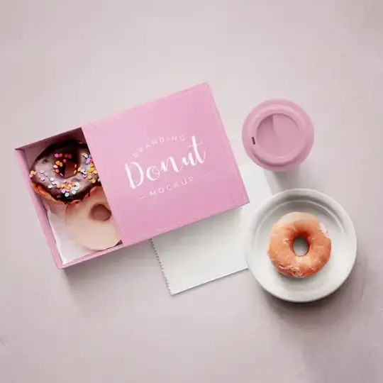 Pink Donut Boxes