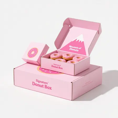 Pink Donut Boxes 