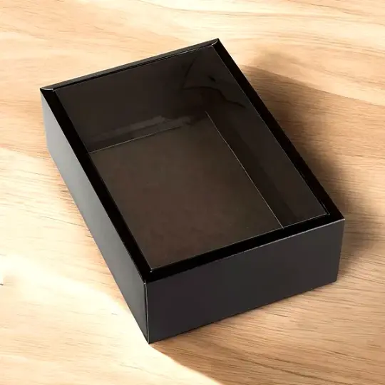 Clear Lid Boxes With Black Base 
