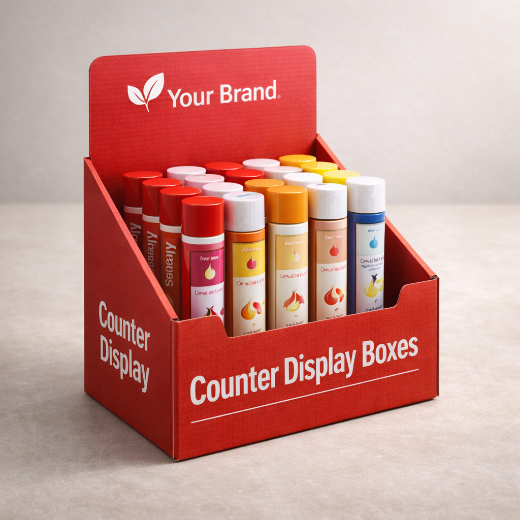 Custom Cardboard Counter Display Boxes 