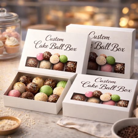 Custom Cake Ball Boxes 