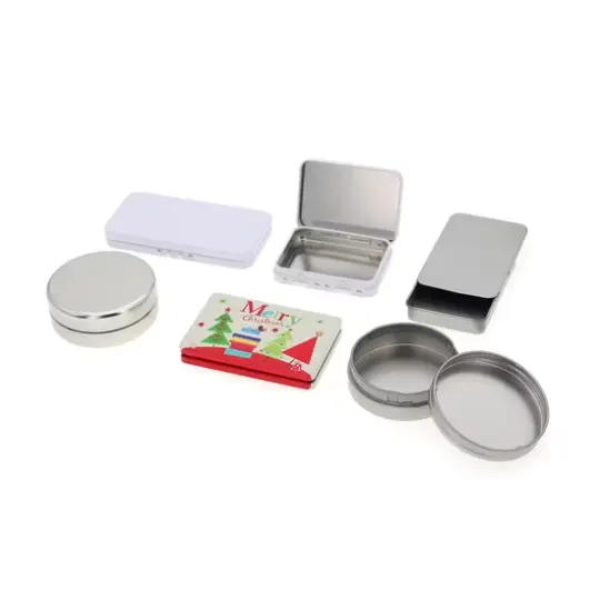 Custom metal tin with lids 