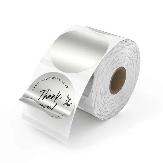 Silver Mylar Labels 