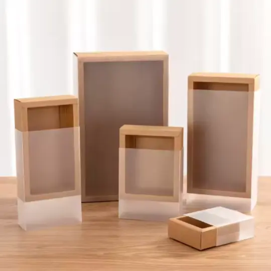 Kraft Box With Clear Lid