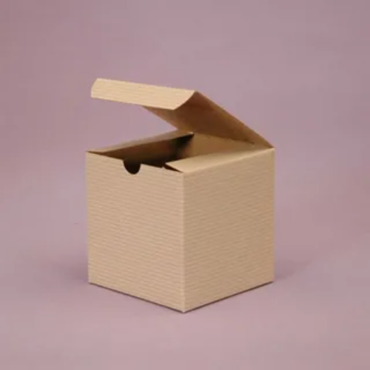 Kraft Pinstripe Gift Boxes 