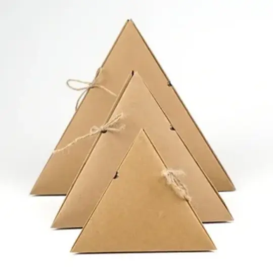 Kraft Triangle Boxes 
