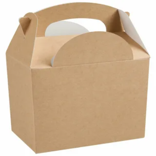 Kraft party boxes 