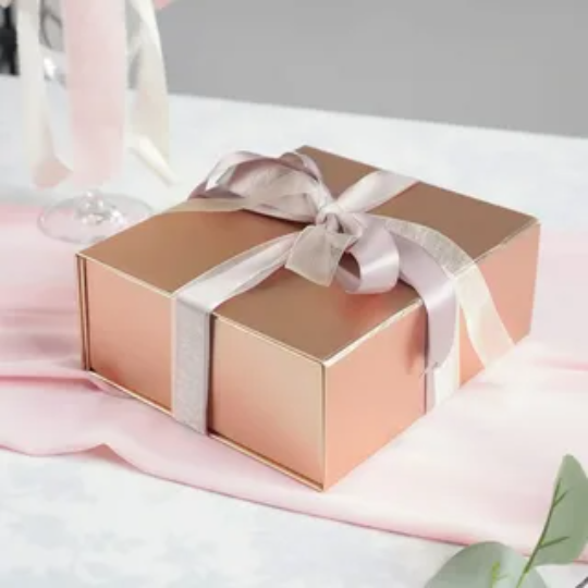 Rose Gold Gift Box with Lid 